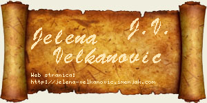 Jelena Velkanović vizit kartica
